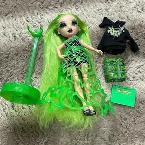 Rainbow High Fashion Doll Dressed Green Black Fantastic Fashion Jade Hunter